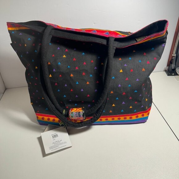 Laurel Burch "Feline Friends" Cat Mom Gift Large Square Tote - LB771 - Picture 3 of 11